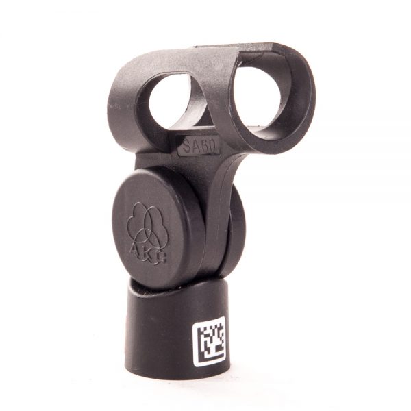 AKG SA60 Mikrofonklemme und -adapter für Mikrofone mit 18 bis 27 mm Durchmesser, klappbarer Bügel.