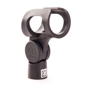 AKG SA63 Mikrofonklemme und -adapter für Mikrofone mit 30 bis 37 mm Durchmesser, klappbarer Bügel.