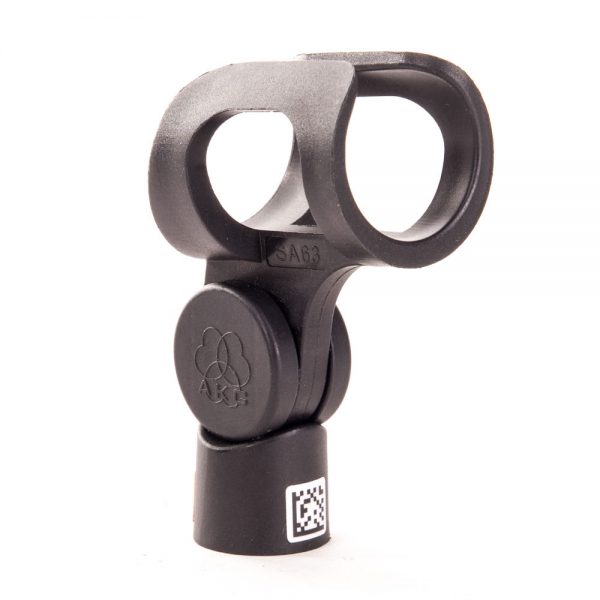 AKG SA63 Mikrofonklemme und -adapter für Mikrofone mit 30 bis 37 mm Durchmesser, klappbarer Bügel.