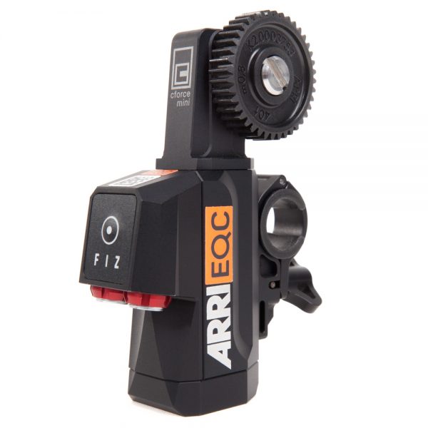 ARRI cforce mini Motoreinheit, ein kompakter Objektivmotor mit zwei LBUS-Anschlüssen für bis zu vier Motoren.