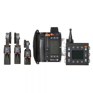 ARRI WCU-4 Funkschärfe Set, drahtlose 3-Achsen-Handeinheit mit Objektiv-Motoren für Fokus, Blende und Zoom.