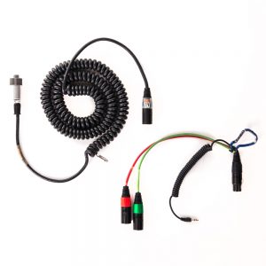 Ambient Tieline-Spiralkabel für Sound Devices 422 und 664 mit 10-poligem Hirose-Stecker.
