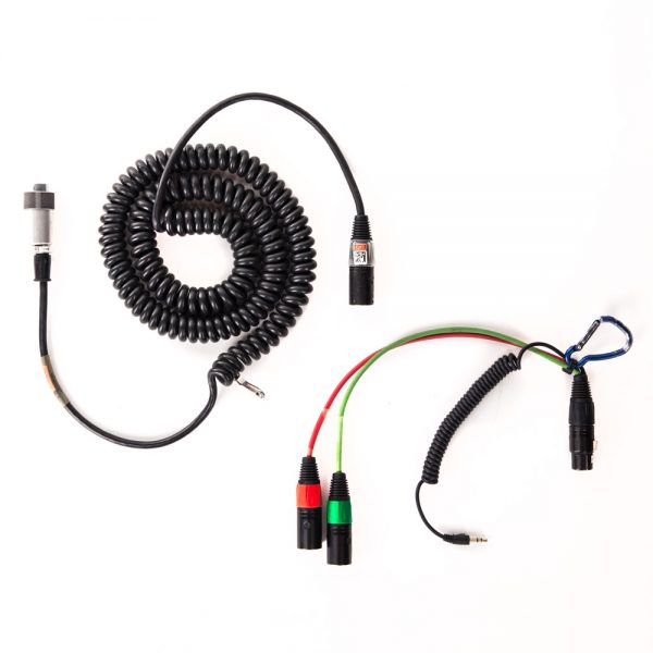 Ambient Tieline-Spiralkabel für Sound Devices 422 und 664 mit 10-poligem Hirose-Stecker.