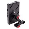 Andoer V-Mount-Verteilerplatte mit D-Tap-, 12-Volt-, 7,2-Volt- und USB-Ausgang für mehrere Geräte.