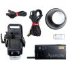COB-LED-Leuchte mit Bowens-S-Type-Aufnahme, Dimmung von 1 bis 100 % und V-Mount-Akkuplatte für den mobilen Einsatz. Aputure Light Storm LS C120d II geräuschlose Tageslicht-LED-Leuchte mit 5500 K und 18 dB leisem Lüfter.