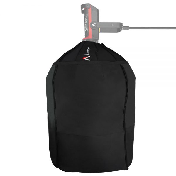 Aputure Lantern Softbox mit voll einstellbarer Lichtsteuerungsschürze aus Stoff.
