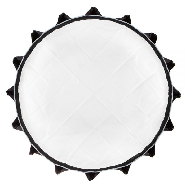 Aputure Light Dome II Softbox 88cm mit zwei Diffusionsschichten für weiches Licht.