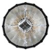 Alle Komponenten lassen sich einzeln oder kombiniert für unterschiedliche Lichteffekte einsetzen. Aputure Light Dome Mini II Softbox 55cm mit Deflektor für vielseitige Lichtcharakteristik.