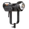 Bi-Color-COB-LED-Leuchte mit vom Gehäuse getrenntem Controller, Dimmung 0–100 % und kabelloser Fernbedienung mit 100 m Reichweite. Aputure Light Storm LS 300X Bi-Color-LED-Scheinwerfer mit Farbtemperatur von 2700 bis 6500 K und DMX-Steuerung.