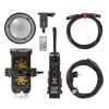 Bi-Color-COB-LED-Leuchte mit vom Gehäuse getrenntem Controller, Dimmung 0–100 % und kabelloser Fernbedienung mit 100 m Reichweite. Aputure Light Storm LS 300X Bi-Color-LED-Scheinwerfer mit Farbtemperatur von 2700 bis 6500 K und DMX-Steuerung.