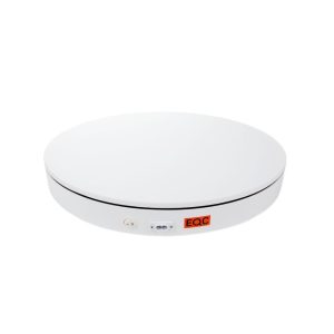 AsiaBK motorisierter Drehteller 50 cm Durchmesser Weiß, rotierende Plattform für 360-Grad-Produktaufnahmen.