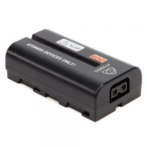 Atomos D-Tap-DC-Stromadapter versorgt Recorder oder Monitor aus einem V-Mount- oder Gold-Mount-Akku.