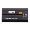 D-Tap-auf-DC-Adapter zur Versorgung von Recorder oder Monitor aus V-Mount- oder Gold-Mount-Akkus, inklusive Kabel. Atomos D-Tap-DC-Stromadapter, NP-förmiges Gehäuse mit seitlichem D-Tap-Steckkontakt für Akku-Gürtel.