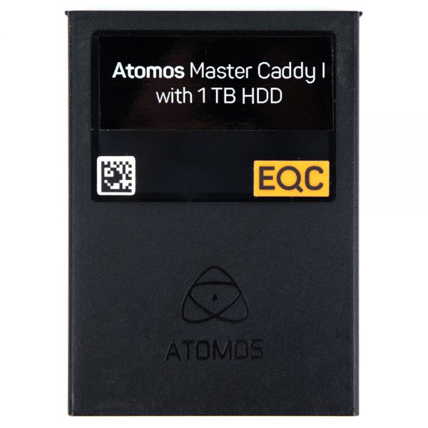Atomos Master Caddy I mit eingebauter 1-TB-Festplatte als Aufnahmemedium für Atomos-Recorder.