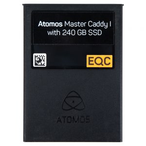 Kingston HyperX 240 GB SSD im Atomos Master Caddy, Lesegeschwindigkeit bis zu 555 MB/s.