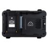 Atomos Ninja V HDMI-Monitor, Rückseite mit NP-F-Akkuhalterung und sichtbaren Kühlrippen.