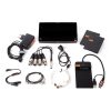 4K-Recorder und 7-Zoll-Monitor, wandelt zwischen HDMI und 12G-SDI, inklusive Master Caddys und Kartenleser. Atomos Shogun 7-Zoll-Recorder im Set mit Netzteil, XLR-Kabel und USB-Kartenleser für Caddys.