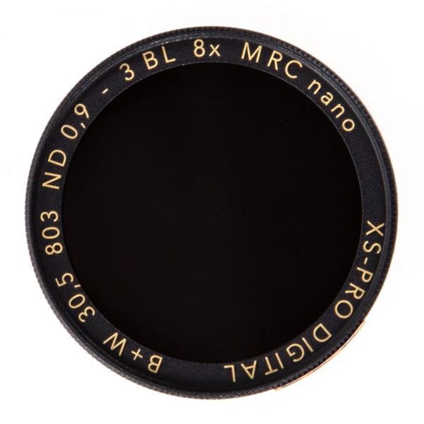 B+W 30,5mm ND 0.9 Graufilter mit SCHOTT-Glas und multi-resistenter MRC-Vergütung für 3 Blendenstufen Lichtreduzierung.