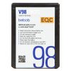 Bebob V98micro V-Mount-Akku in kompakter Micro-Bauform mit 98 Wh Kapazität für längere Drehtage.