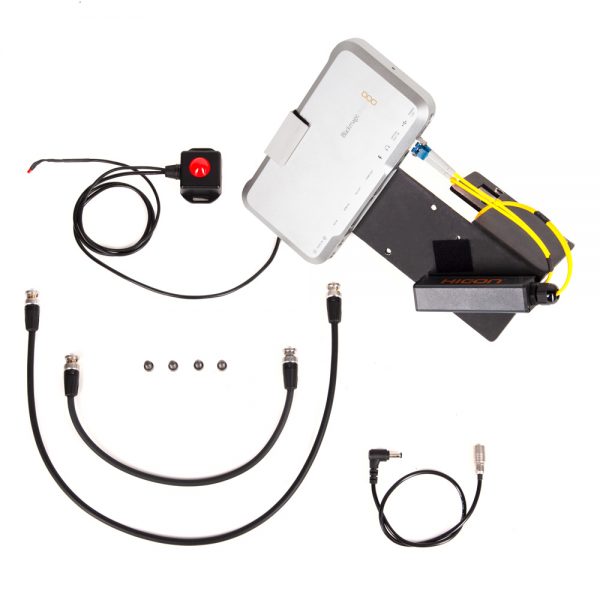 Blackmagic ATEM Kamera Converter Set mit OpticalCON-LC-Breakout-Adapter und Singlemode-Kabel für die PXW-FS7.