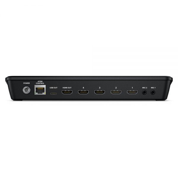 Blackmagic Design ATEM Mini Pro HD Videomischer im Set mit HDMI-Kabeln und Netzteil.