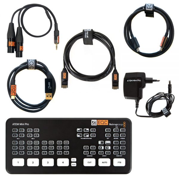 Blackmagic Design ATEM Mini Pro HD Videomischer in stoßfester Transportbox mit Schaumstoffeinlage.