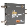 Wandelt den IP-Streaming-Ausgang des ATEM Mini Pro in SDI- und HDMI-Signale für Monitor oder Broadcast-Technik. Blackmagic Design ATEM Streaming Bridge wandelt das IP-Signal des ATEM Mini Pro in SDI- und HDMI-Video um.