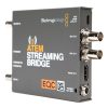 Wandelt den IP-Streaming-Ausgang des ATEM Mini Pro in SDI- und HDMI-Signale für Monitor oder Broadcast-Technik. Blackmagic Design ATEM Streaming Bridge mit zwei SDI-Ausgängen und einem HDMI-Ausgang für Broadcast-Umgebungen.