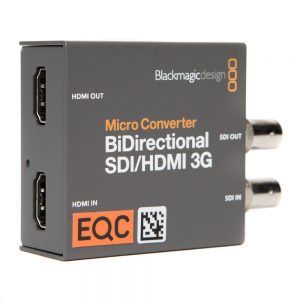 Blackmagic Design BiDirectional 3G SDI/HDMI Micro Converter wandelt SDI und HDMI gleichzeitig bis DCI 2K60 um.