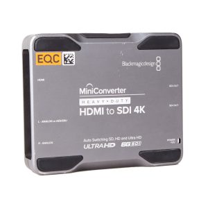 Blackmagic Design HDMI-auf-SDI 4K Mini Converter wandelt HDMI-Signale bis Ultra HD in 6G-SDI um.