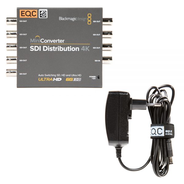 Blackmagic Design Mini Converter SDI Distribution 4K Signalverteiler mit acht re-getakteten SDI-Ausgängen.
