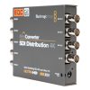 Verteilt ein SDI-Signal gleichzeitig an acht Geräte, automatische Umschaltung zwischen SD-, HD- und 6G-SDI-Formaten. Blackmagic Design Mini Converter SDI Distribution 4K Signalverteiler mit acht re-getakteten SDI-Ausgängen.
