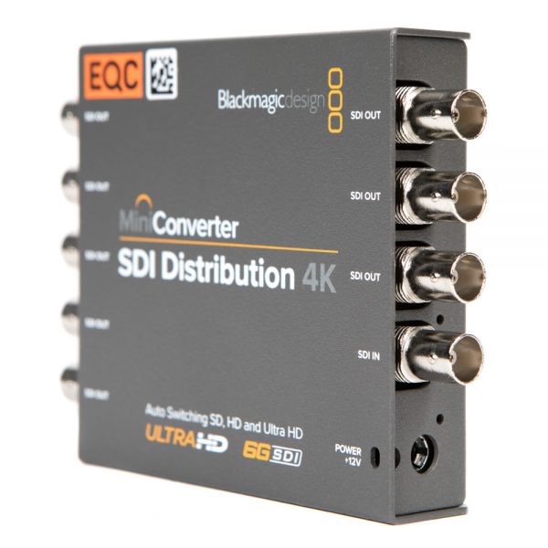 Blackmagic Design Mini Converter SDI Distribution 4K Signalverteiler mit acht re-getakteten SDI-Ausgängen.