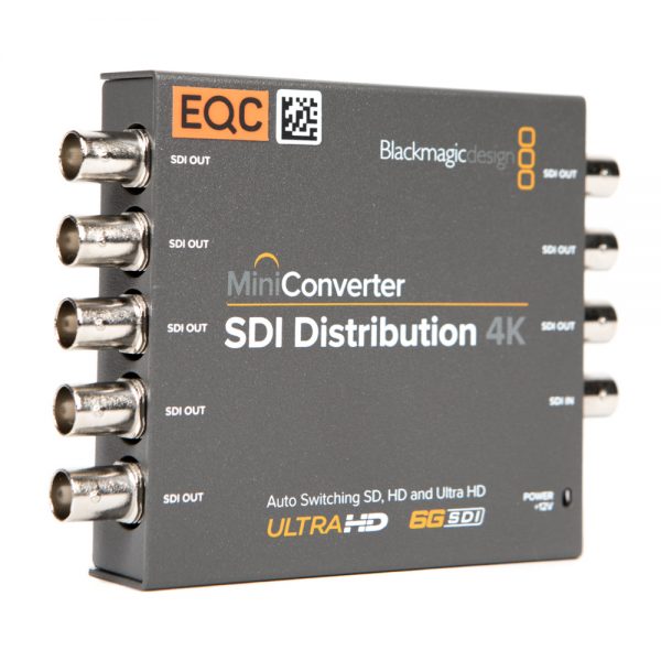 Blackmagic Design Mini Converter SDI Distribution 4K Signalverteiler mit acht re-getakteten SDI-Ausgängen.