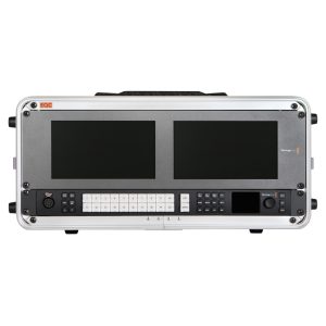 Blackmagic Design Mobile Live Editing Unit HD Bildmischer mit ATEM 2 M/E Constellation HD und 20 SDI-Eingängen.