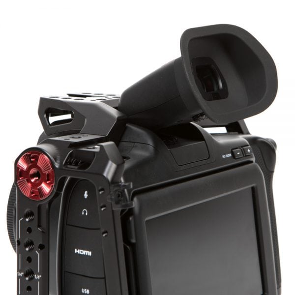 Blackmagic Design Pocket Cinema Camera 6K Pro Cine-Kamera mit Super-35-Sensor, PL-Mount und eingebauten ND-Filtern.