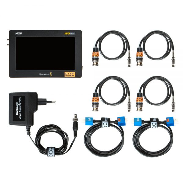 Blackmagic Design Video Assist 12G HDR 5 Zoll, On-Camera-Monitor mit 2500 cd/m² Helligkeit und 12G-SDI-Ein- und -Ausgang.
