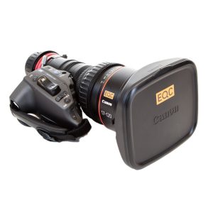 Canon CN7x17 17-120mm T2.95 Cine-Servo-Zoomobjektiv mit 7-fachem Zoom und 114 mm Frontdurchmesser.