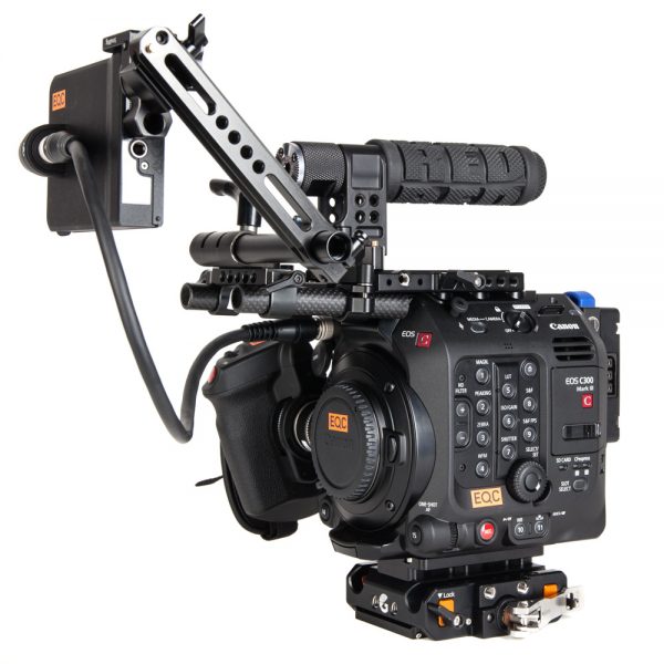 Canon EOS C300 Mark III Cine-Kamera mit Super-35-Dual-Gain-Sensor und 16 Blendenstufen Dynamik.