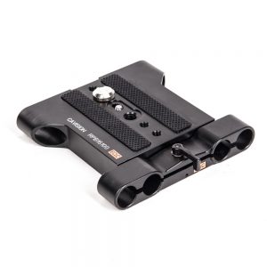 Cavision RBP15100, eine Baseplate mit acht Rod-Aufnahmen für 15-mm-LWS- und Studio-Standard.