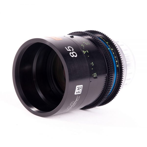 Celere HS 85mm T1.5, ein leichtes Cine-Teleobjektiv mit PL- oder EF-Mount und 250-Grad-Fokusdrehwinkel.