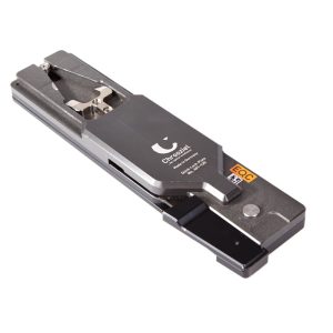 Chrosziel 401-130 Quick-Lock-Kameraplatte mit Schnellverschluss-Hebel für die rasche Trennung von Kamera und Stativ.