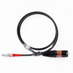 cmotion LPS-6 LBUS-Stromkabel mit Lemo-4-polig- und XLR-4-polig-Stecker, 80 cm lang.
