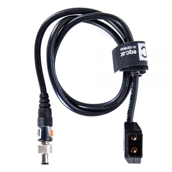 D-Tap auf verschraubbaren Hohlstecker, 0,6 m, Außendurchmesser 5 mm, kompatibel mit Lectrosonics und Marshall.