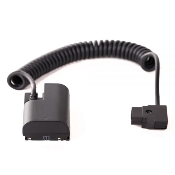 IndiPRO D-Tap zu LP-E6 Regulator-Kabel wandelt D-Tap-Spannung in eine geregelte 7,2-V-Versorgung für Canon-Dummy-Akkus.