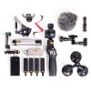 Geprüftes Gebrauchtset mit Osmo-Handgriff, Zubehörkoffern, Windschutz-Mikrofon, ND-Filtern und vier Akkus. Gebrauchtes DJI Osmo Zenmuse X3 Gimbal-Set mit 4K-Kamera, geprüft und komplett ausgestattet.
