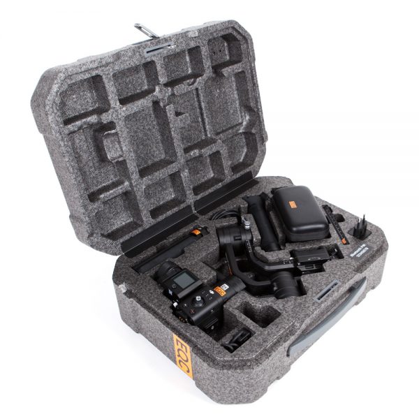 DJI Ronin-S Gimbal, dreiachsiger Stabilisator mit 3,6 kg Nutzlast und bis zu 12 Stunden Laufzeit.