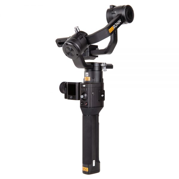 DJI Ronin-S Gimbal, dreiachsiger Stabilisator mit 3,6 kg Nutzlast und bis zu 12 Stunden Laufzeit.