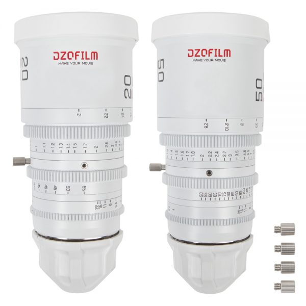 DZOFilm Pictor Zoom Bundle vereint die Cine-Zoomobjektive 20-55mm und 50-125mm mit durchgehender Blende T2.8.
