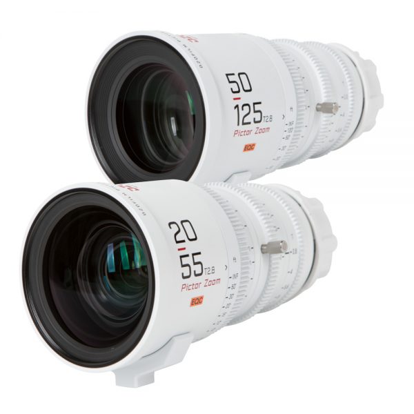 DZOFilm Pictor Zoom Bundle vereint die Cine-Zoomobjektive 20-55mm und 50-125mm mit durchgehender Blende T2.8.